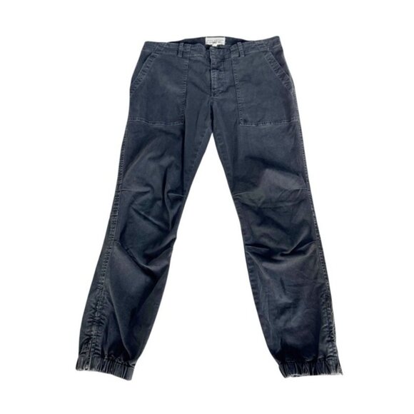 Nili Lotan Woman's Sz 6 Cropped Military Pants Joggers in Washed Black USA - Picture 2 of 10